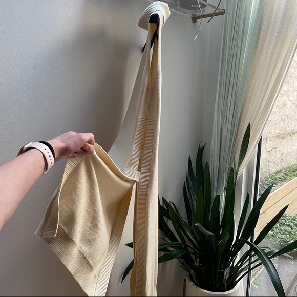 La Fee Verte Anthroplogie Long stretch ivory sweater turtleneck tunic - Picture 5 of 10